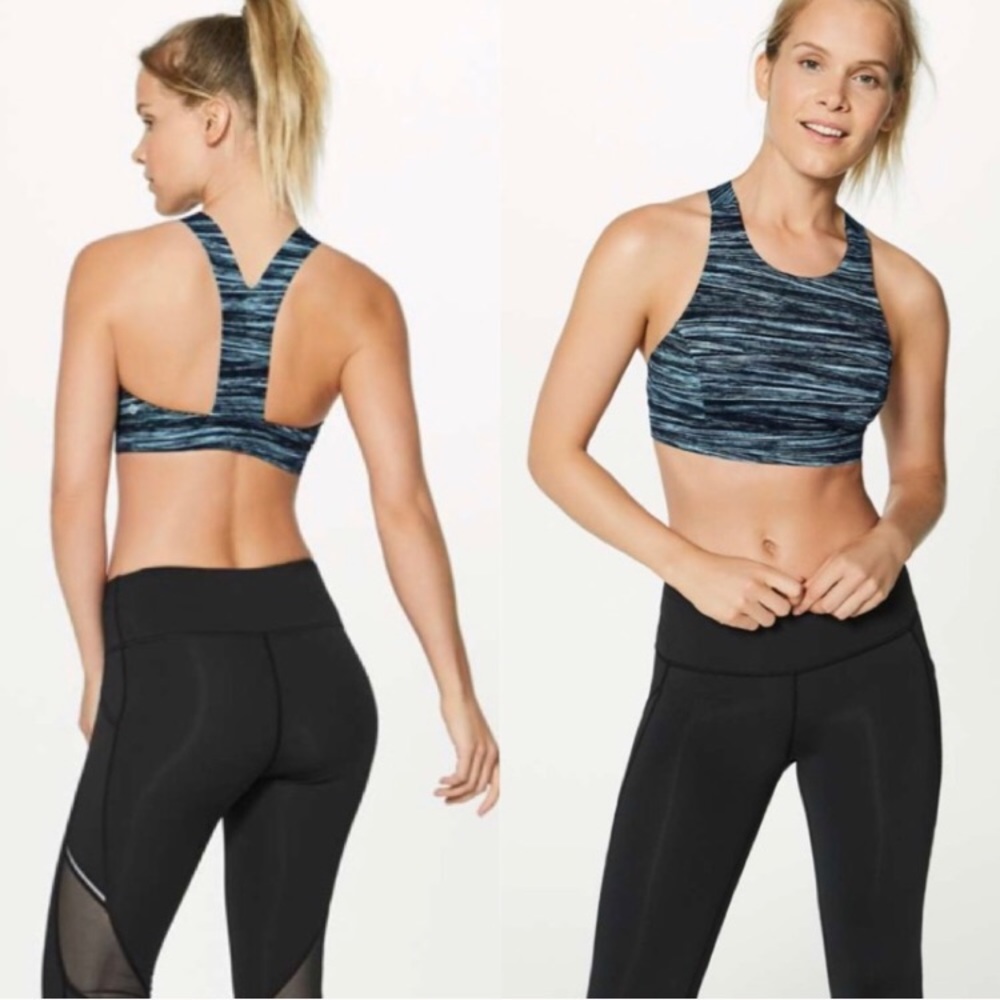 Lululemon Fast Free Bra Nulux Tide Alpine NWOT 8